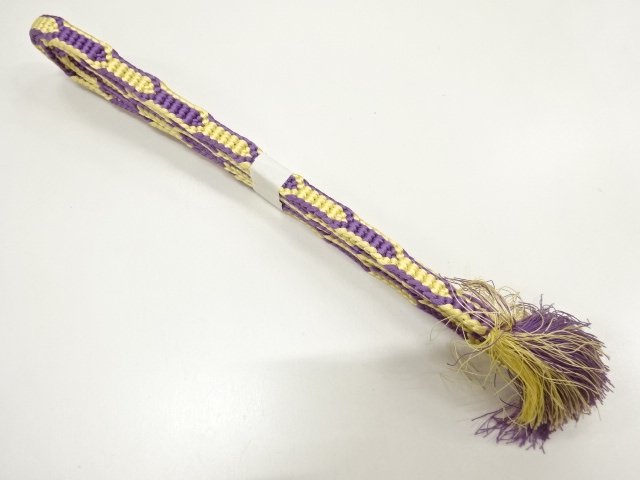 JAPANESE KIMONO / UNUSED HAND-TIED OBIJIME